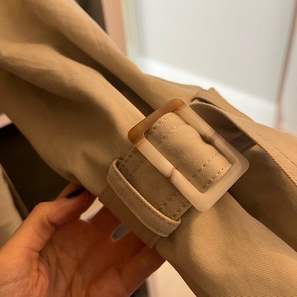 H&M Oversized, Waist Crop Trench, XS - Picture 5 of 5